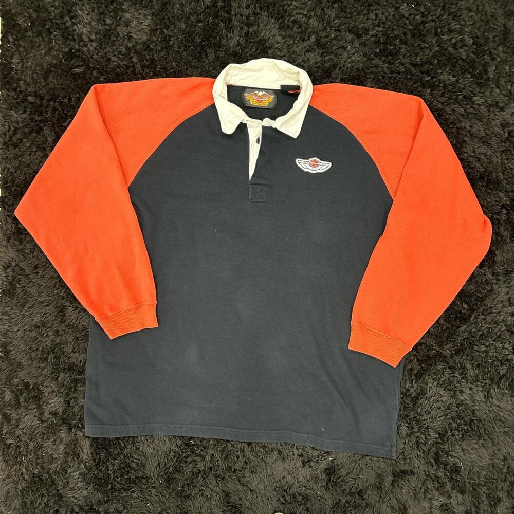 Vintage Harley davidson longsleeve polo